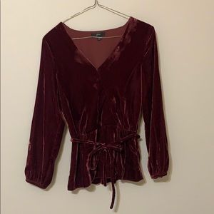 J.Crew velvet top